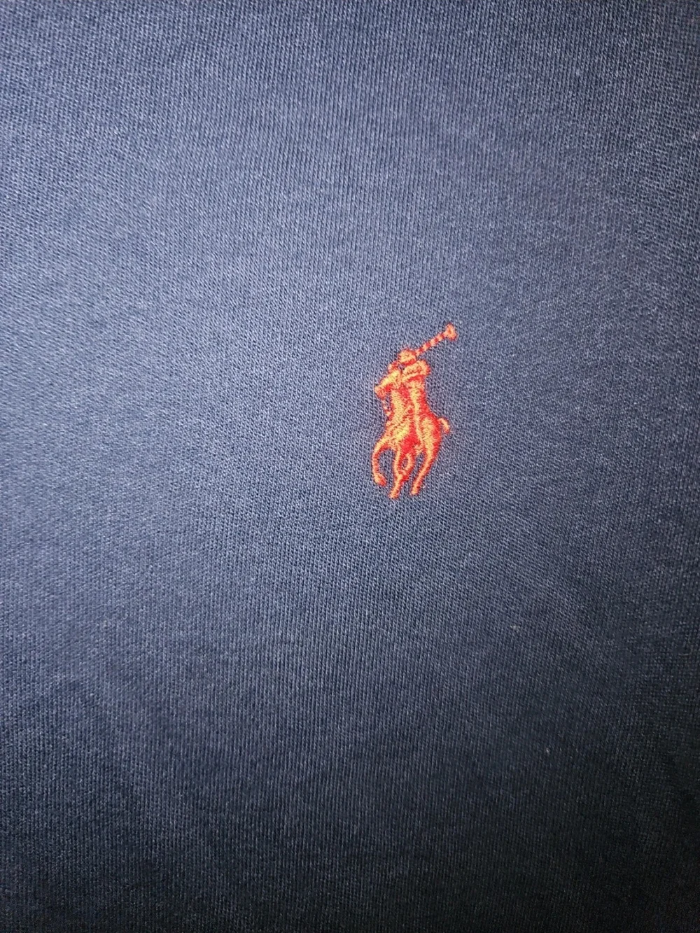 Classic Polo by Ralph Lauren Navy Short-Sleeve Polo with Red Pony